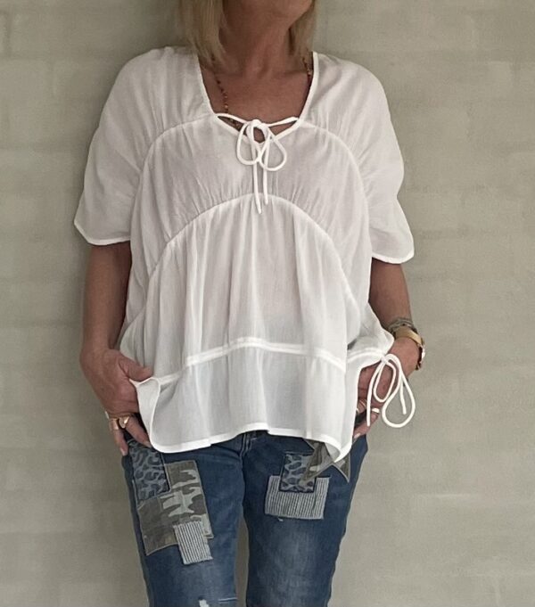 M. Weisneck Bluse Pure White