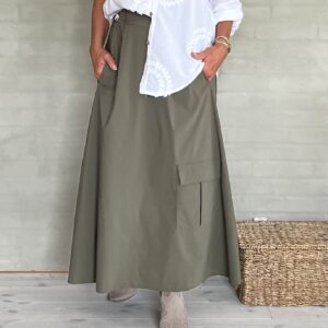 Cabana Living Maxi Skirt Trento Military
