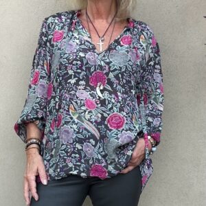 M. Weisneck Bluse Lovas Grey