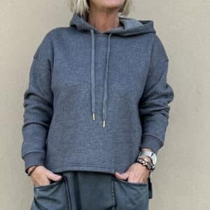 Just D'Lux Lang Hoodie Dark Grey