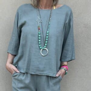 Marta du Chateau Bluse Hilda Military